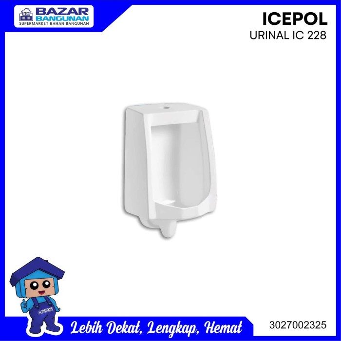 Terbaru Urinal / Urinoir Closet Kloset Toilet Berdiri Icepol Kw1 Ic 228 White Promo Terlaris