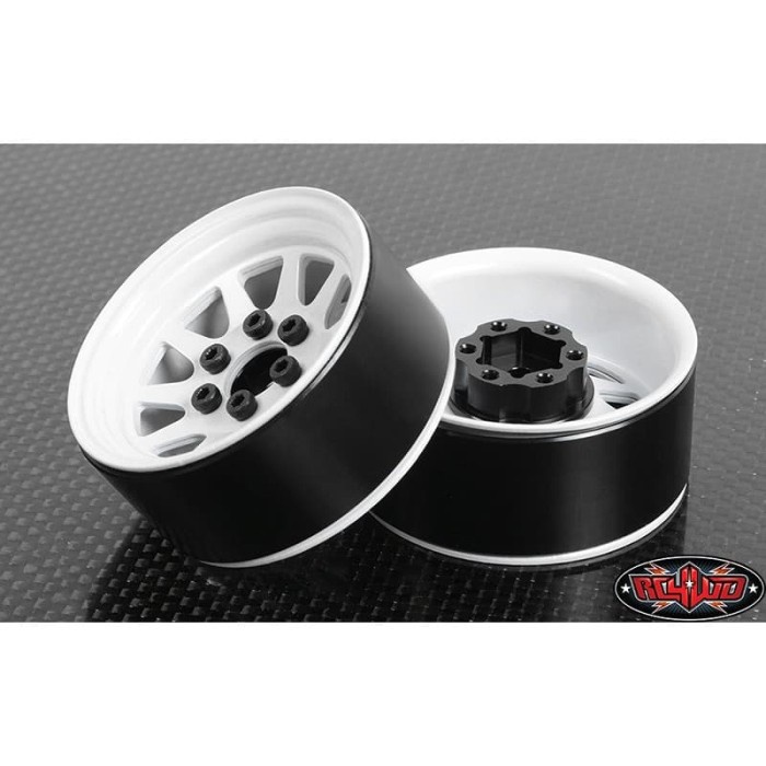 RC4WD OEM STAMPED STEEL 1.9" BEADLOCK WHEELS (WHITE)