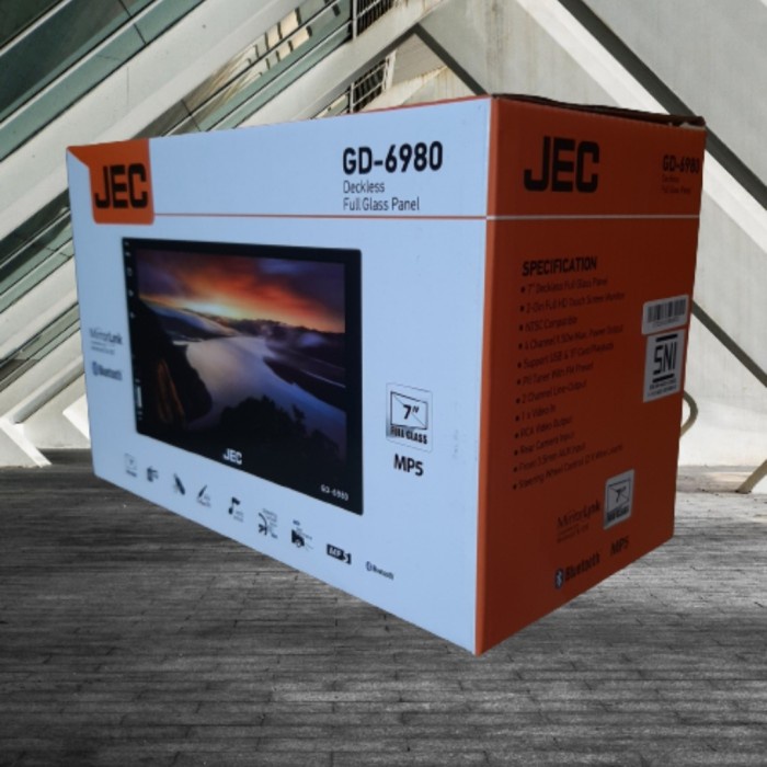 NEW TAPE MOBIL AVANZA CALYA INNOVA AGYA DOUBLE DIN MP4 JEC GD-6980 ORIGINAL TERBARU