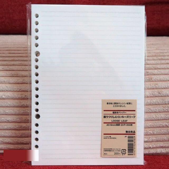 

TERLARIS - MUJI - LOOSE LEAF PAPER A5/B5/A4 - LINE / GRID / DOT / BLANK - KERTAS