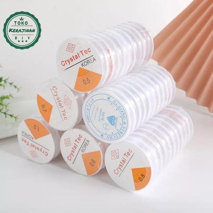 

TERLARIS - S45 TALI KOREA SENAR ELASTIS CRYSTAL TEC BAHAN CRAFT GELANG ATAU