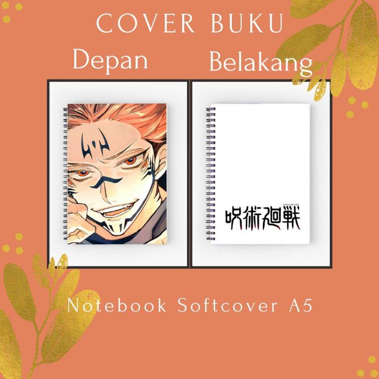 

Terbaru notebook Jurnal custom anime Jujutsu Kaisen Sukuna full cover ukuran A5 softcover