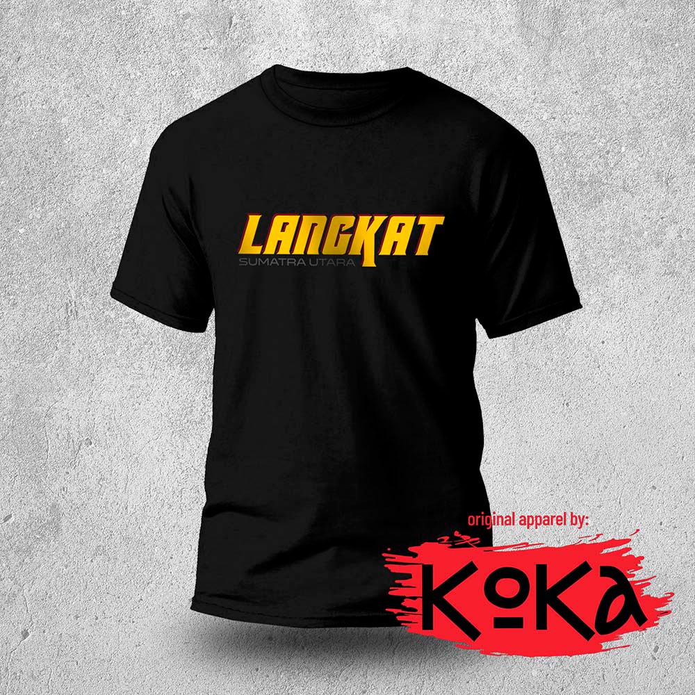 T-Shirt Distro Premium - LANGKAT - Kaos Khas Langkat - STB2