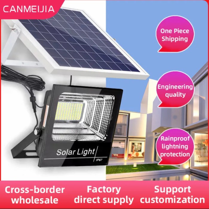 Lampu Sorot Solar Tenaga Surya 500 Watt Lampu Panel Surya