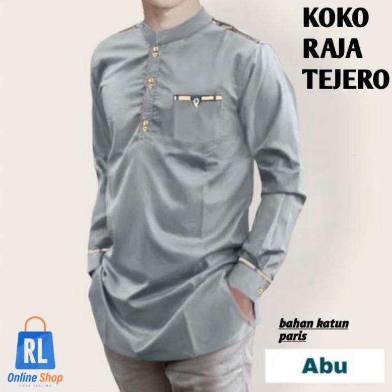 Baju Koko Raja Tojiro Remaja Terbaru / Baju Koko Pria Dewasa / Baju Koko Kekinian Viral 