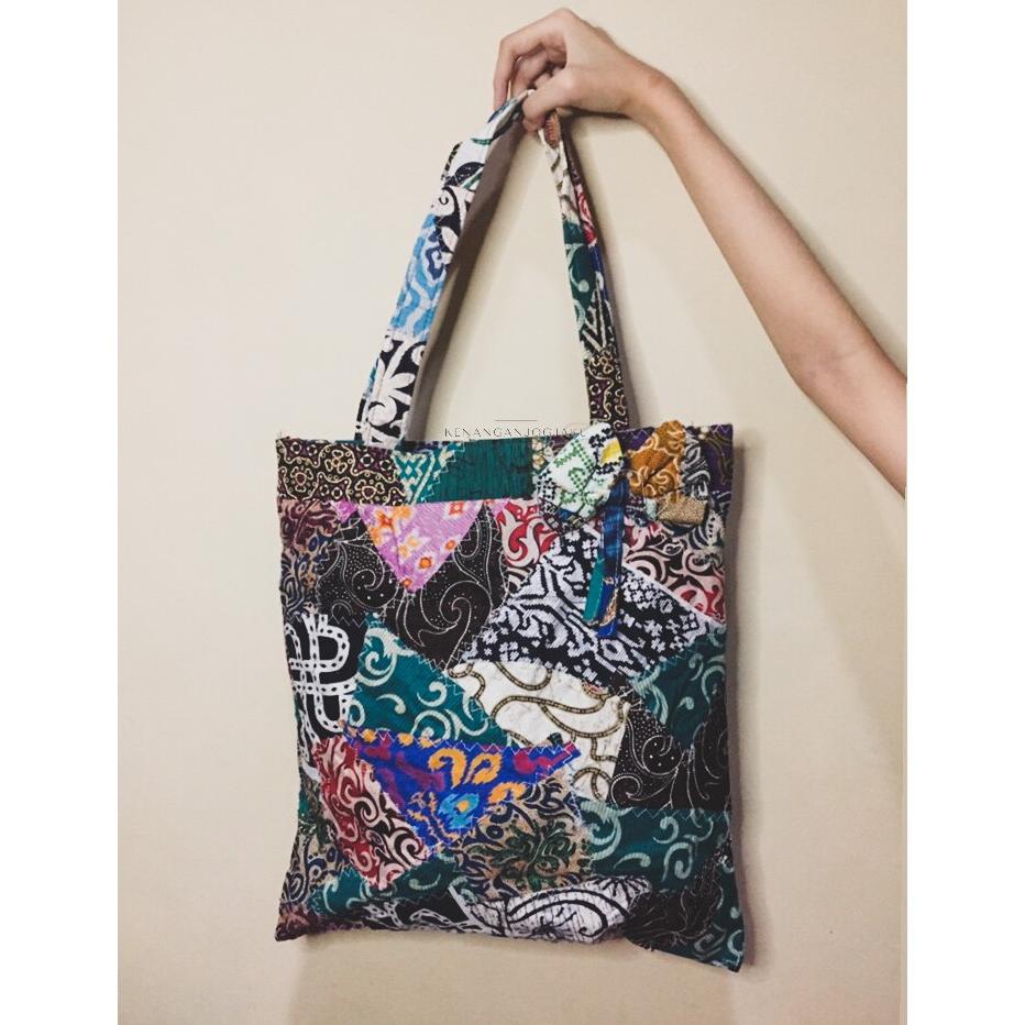 Promo Ayunda Tote Bag | Cod Premium Tas Totebag Batik Kain Perca Tenteng Etnik Oleh - Oleh Jogja Ker
