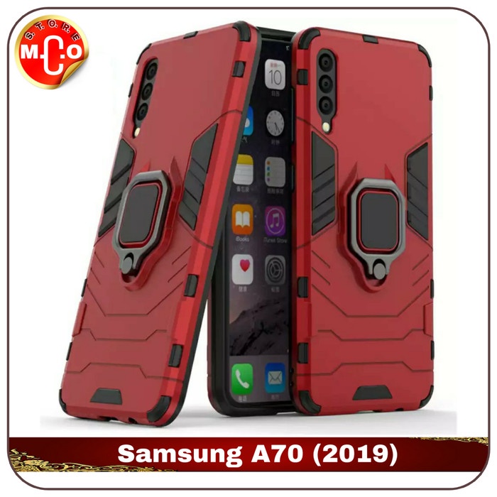 Promo!! Samsung Galaxy A70 A 70 Armor Ring Case Casing Sarung Cover Hp