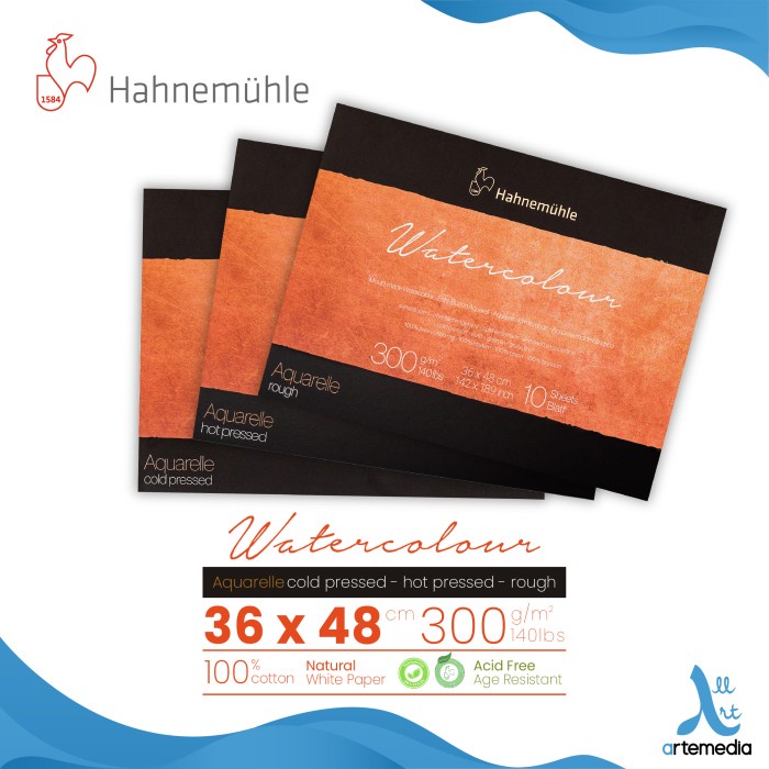 

Kertas Cat Air Hahnemuhle The Collection Watercolor 36x48cm Block