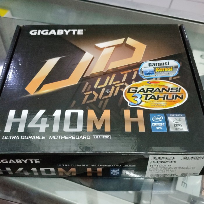 Paket Intel Core i5 10400F + Motherboard Gigabyte H410M-H (Bundling)