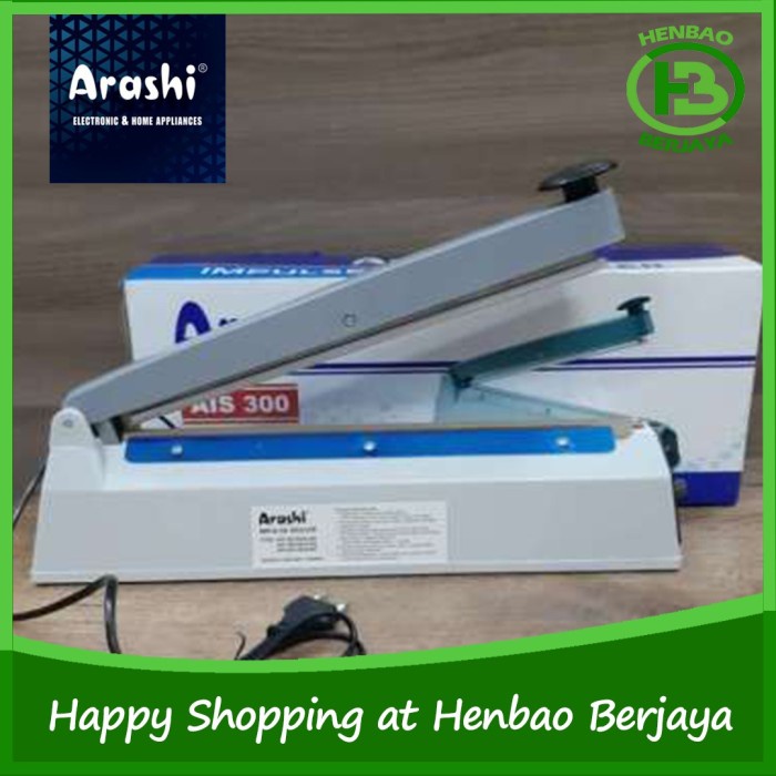 Promo Arashi Impulse Sealer Ais 300 30Cm Alat Perekat Press Plastik Ais300