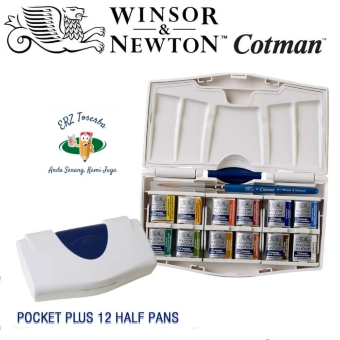 

Winsor & Newton Cotman 12 Half Pans Travel Water Colours Watercolor