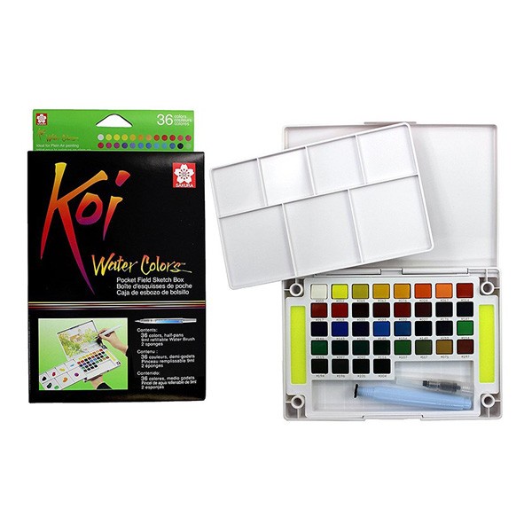 

Sakura Koi Watercolor Pocket Field Sketch Box 36