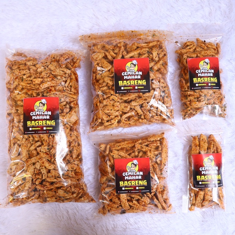 

[1 Kg] Basreng Viral / Basreng Stick Daun Jeruk Pedas