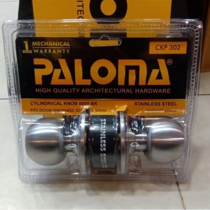 PALOMA CKP 302 KUNCI BULAT CYLINDER KNOB PINTU KAMAR MANDI SSS