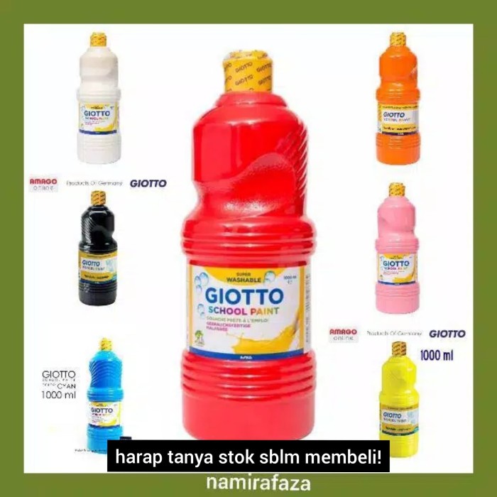 

Promo Giotto School Paint 1000Ml Cat Poster Gioto Satuan