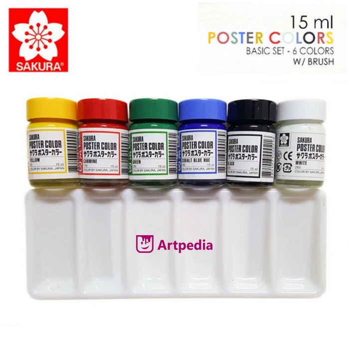 

Promo Sakura Poster Colors - Basic Set 15Ml - Sakura Poster Starter Set