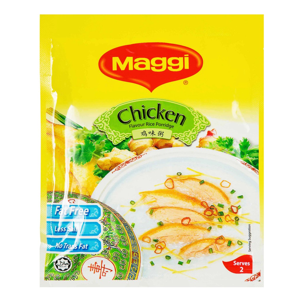 

Maggi Instant Rice Porridge (Bubur) - Abalone/ Du/ Chien/ Fish