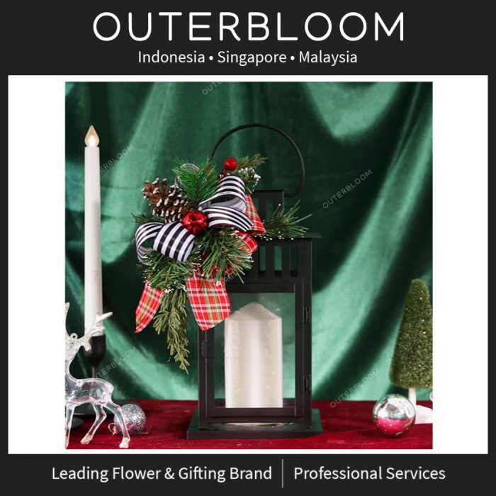 

Hampers Natal - Outerbloom Christmas Black Lantern Hampers