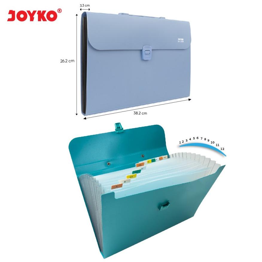 

Model Baru Expanding File Joyko Folio F4 13 Pocket 2638 Tas Folder Harmonika .,