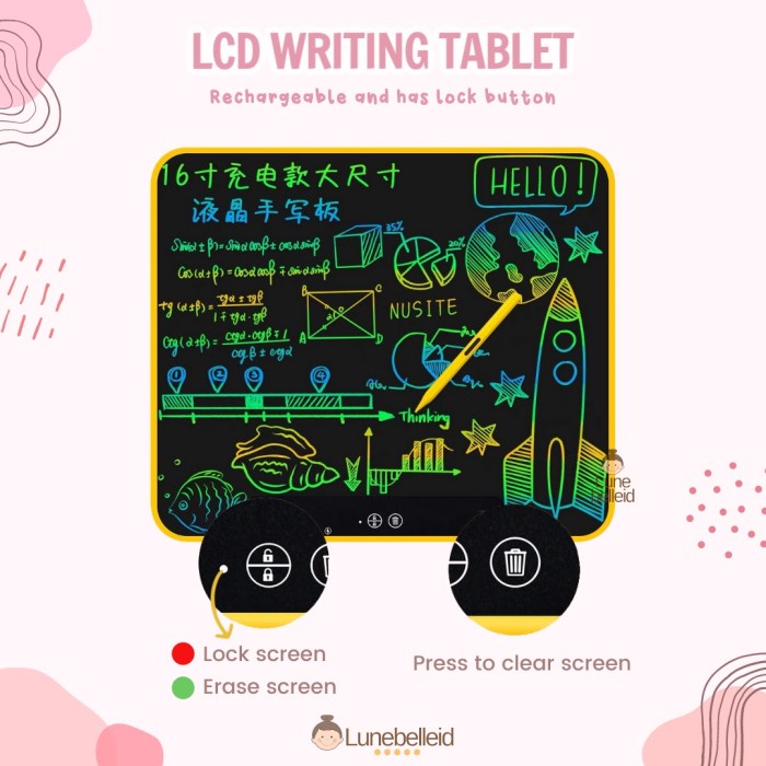 

Lcd Writing Board / Papan Tulis Lcd Writing Tablet 16" 21