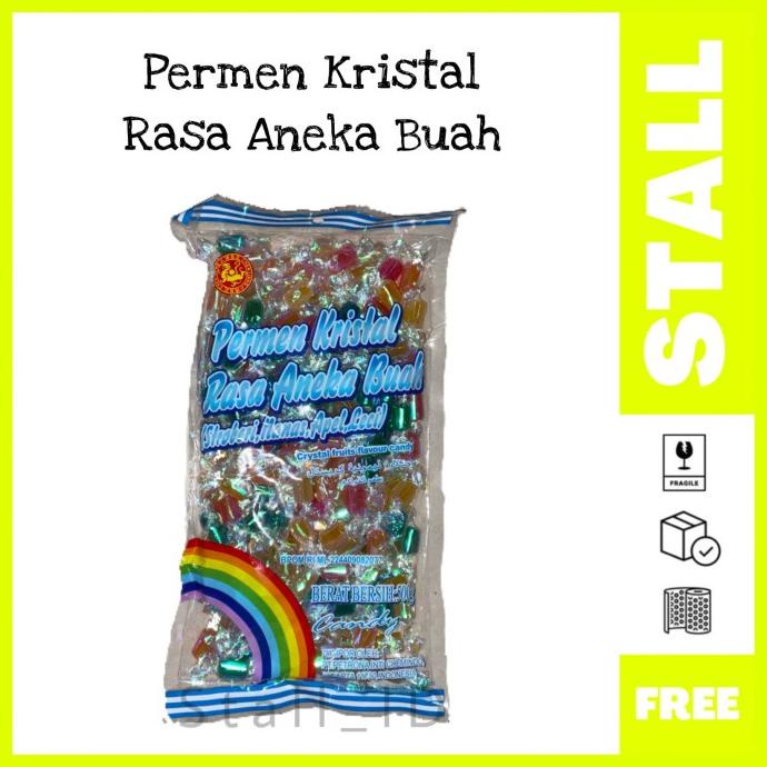 

best produk] Crystal Fruits Flavour Candy CLJ /Permen Kristal Aneka Rasa Buah 500g
