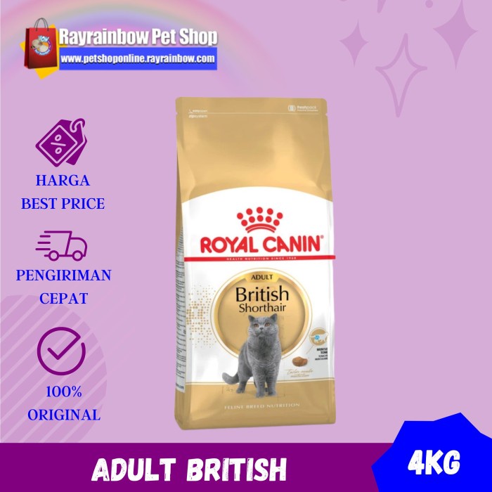 Royal Canin Adult British Shorthair 4Kg - Makanan Kucing/Cat Food