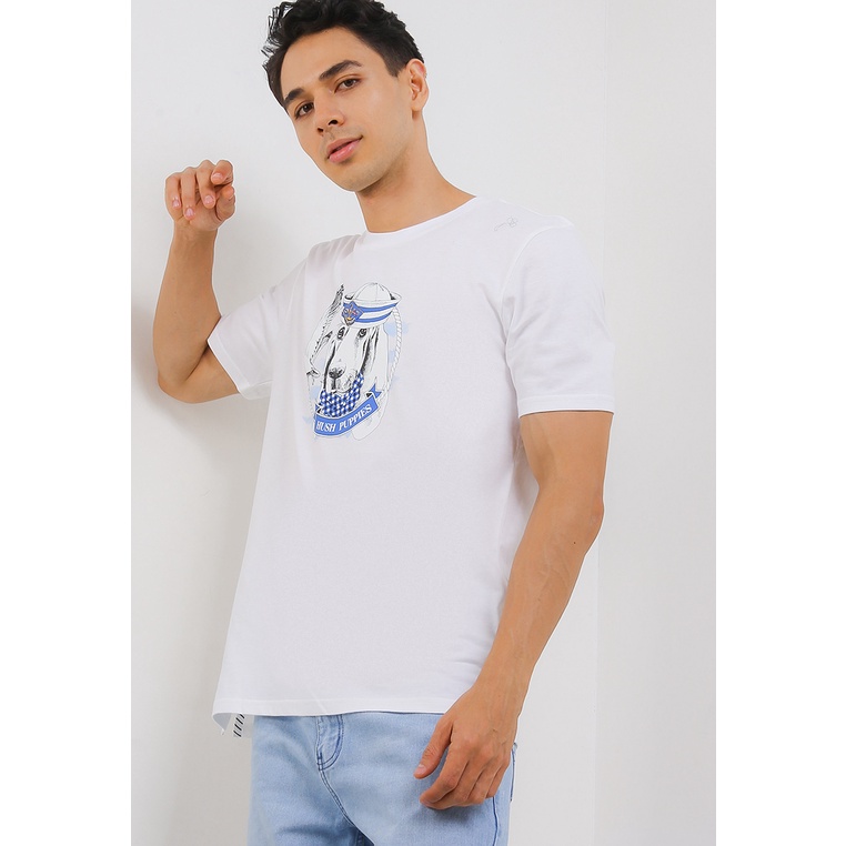Kaos Hush Puppies Original Pria Tshirt lengan pendek detail playful graphic untuk gaya easy basic 10