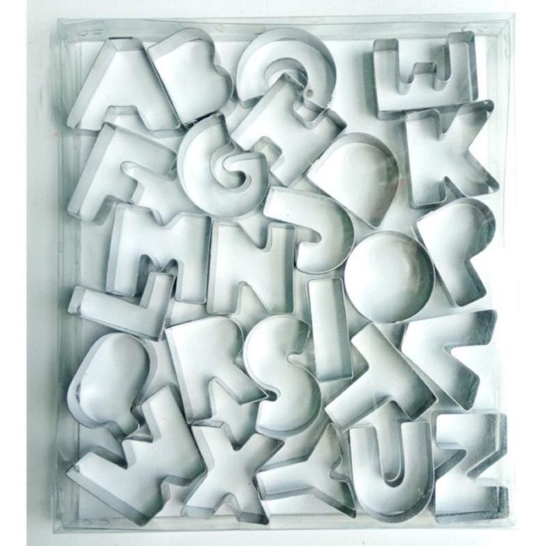 Cetakan Biscuit cutter / Cetakan Huruf alphabet abjad STAINLESS