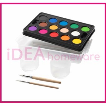 

CAT AIR WATERCOLOR CAKE 14 WARNA FREE KUAS & WADAH NON TOXIC WASHABLE