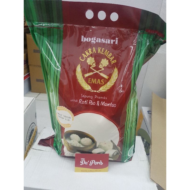 

Tepung Cakra Emas Roti Pao & Mantao 5Kg