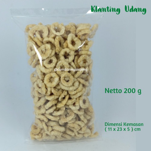 

Kelanting Klanting Udang Renyah Original Gurih Asin 250 G