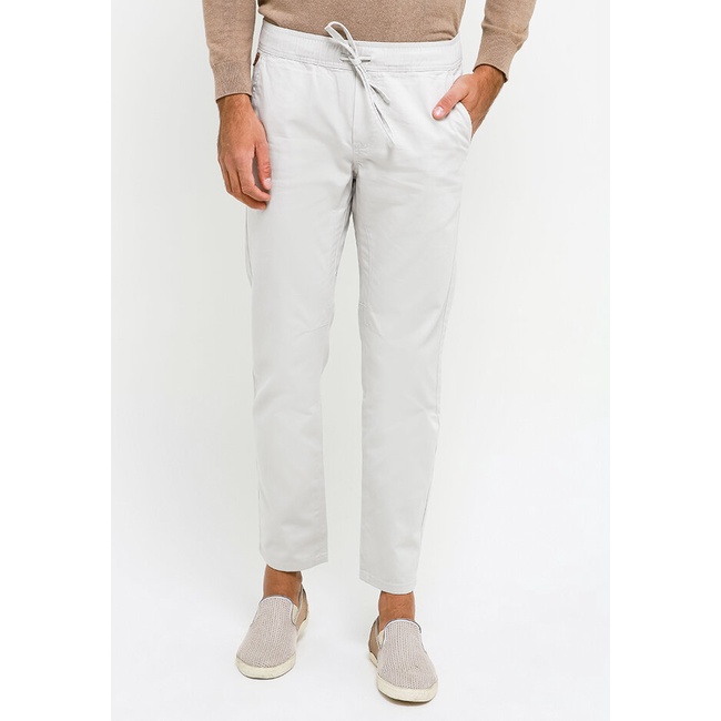 Celana Panjang Lois Jeans Original Pria Kain Karet pinggang dengan drawstring Asli 100% Kekinian Twill Pants CFC043SV Male Smart Katun
