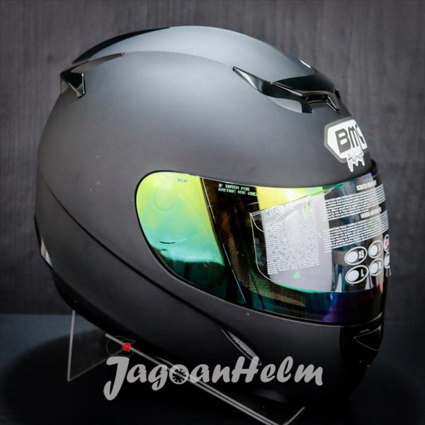 Bmc Helm Blade 200 Solid Black Doff Singgle Visor