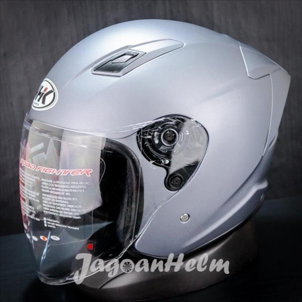 Nhk Helm R1 Elite Solid Dark Grey Doff Single Visor