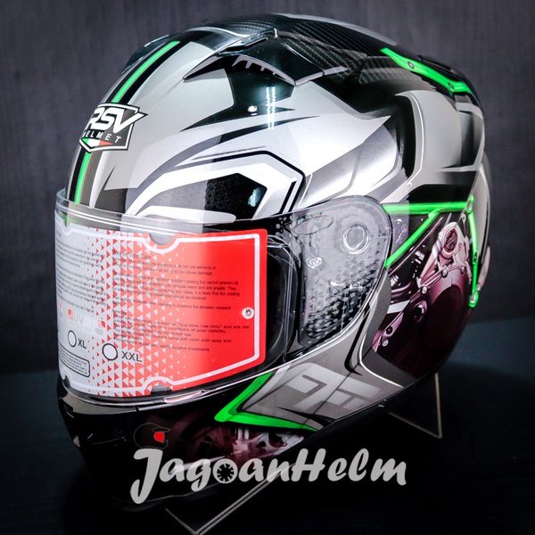 Rsv Helm Ff500 Motif Motor 2 Green Machine 2.0