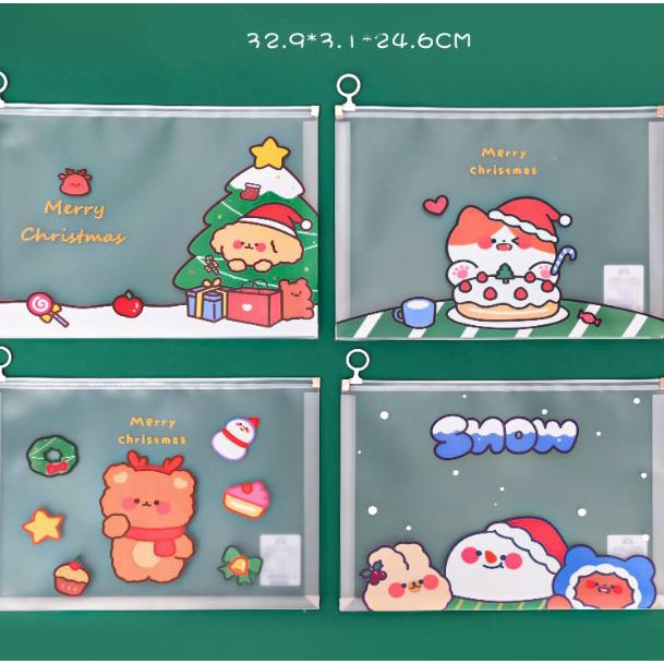 

Pouch Map File Ukuran A4 Natal Santa Kode 655