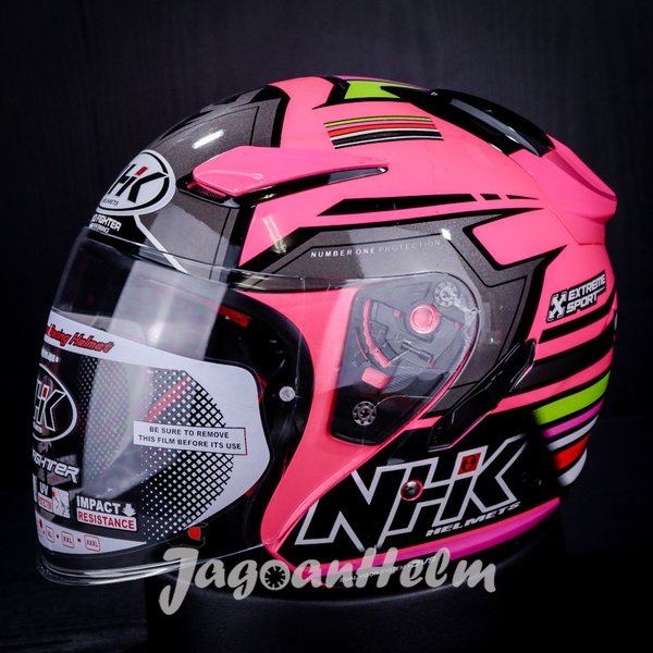 Nhk Helm R1 Rainbow Se - Pink Fluo
