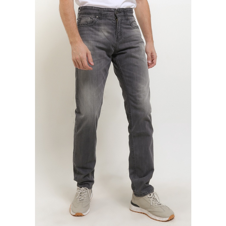 Celana Jeans Lois Original Pria Levis 2 kantong samping Asli 100% Feminin Slim Fit Denim Pants CFL069P Laki Basic