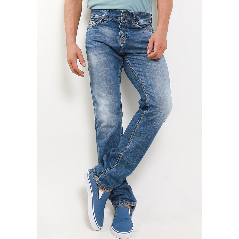 Celana Jeans Lois Original Pria Levis untuk casual edgy look yang effortless 100% Asli Aesthetic Slim Fit Denim Pants CFL053D Laki