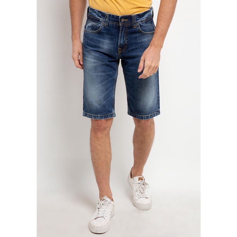 Celana Jeans Lois Original Pria Jens Mid rise Asli Cantik Short Pants Denim CFD394D Male