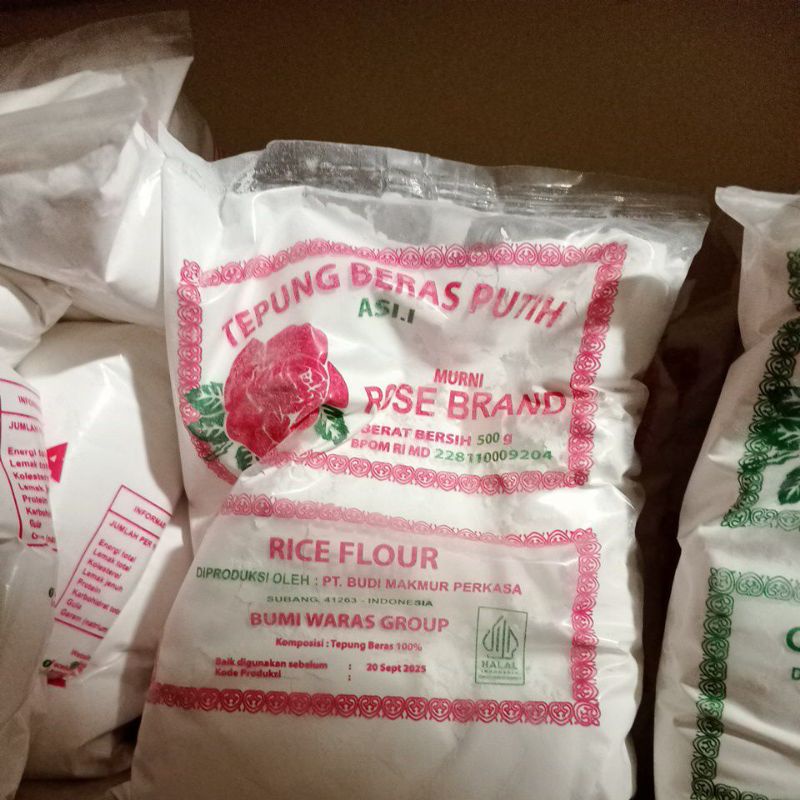 

Tepung beras putih rose brand 500g