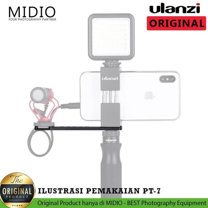 Terlaris Ulanzi PT-7 Vlog Bracket Perlengkapan Vlogging dan Vlogger(S4V7) Tripod TM-Tripod HP Weifen