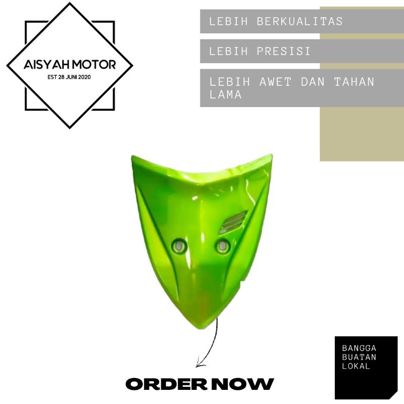 Cover Dasi Tameng Kecil Honda Vario 110 CW Warna Hijau