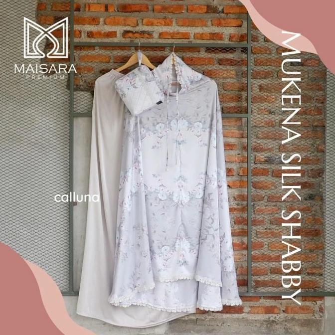 Mukena Silk Shabby Calluna Maisara Premium Ori - Terlaris