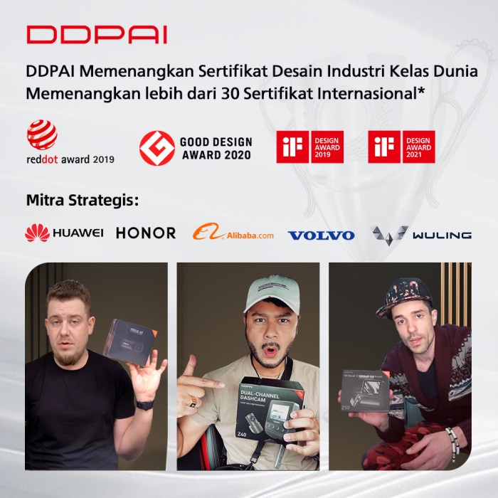 Ready Ddpai M5S Stereo Mobil Dashcam Depan Belakang Head Unit Mobil Pintar Best Seller