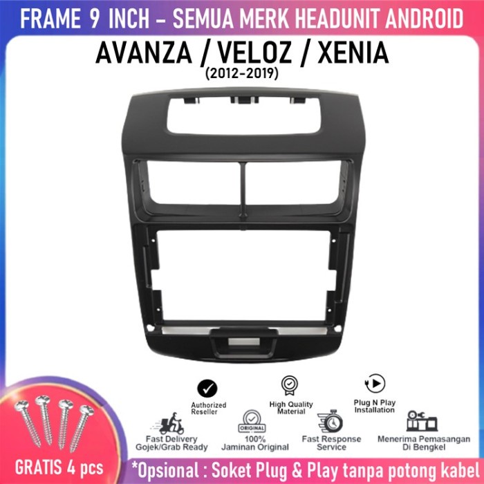 For Sale Frame Oem 2012-2019 Toyota Avanza Head Unit Android 9 Inch Universal Murah
