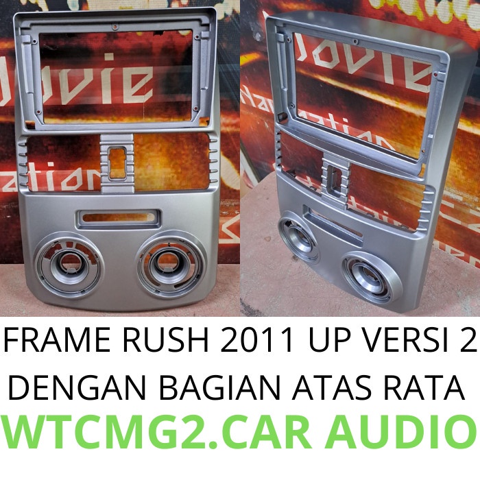 frame head unit android 9 inch toyota rush 2012