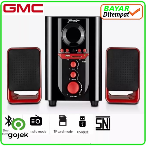 Speaker Aktif Gmc Teyo 778E Bluetooth Subwoofer Bass Garansi Res