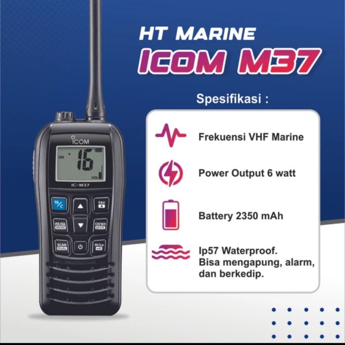 HT ICOM IC-M37 MARINE original