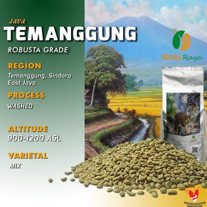

Robusta green bean Temanggung Washed process Grade 1